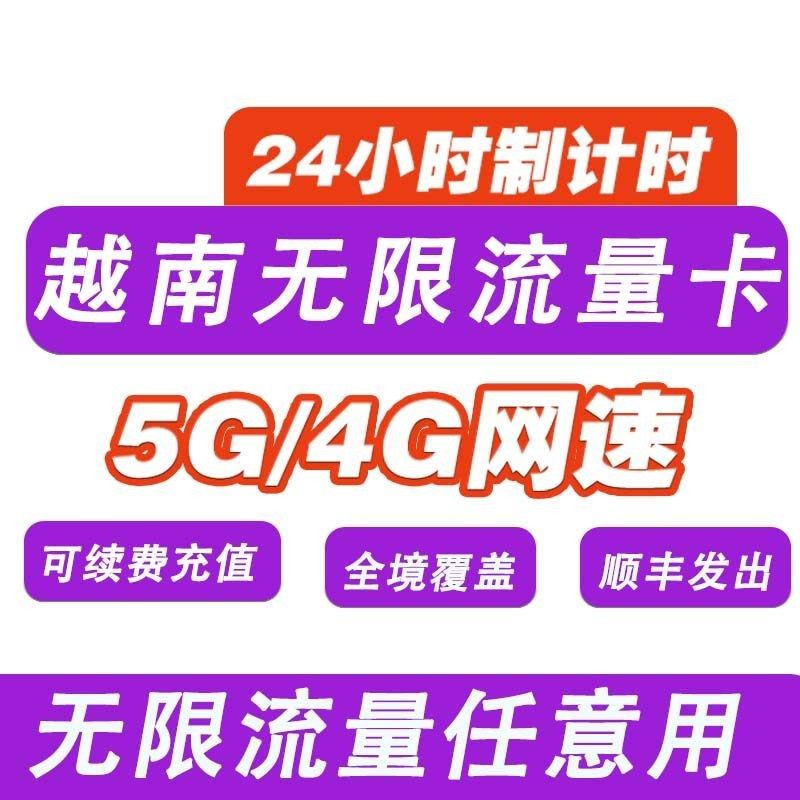 越南电话卡Viettel无限流量高速5G/4G1-10天芽庄胡志明旅游上网卡,淘宝优惠券,粉丝福利购,淘宝优惠卷