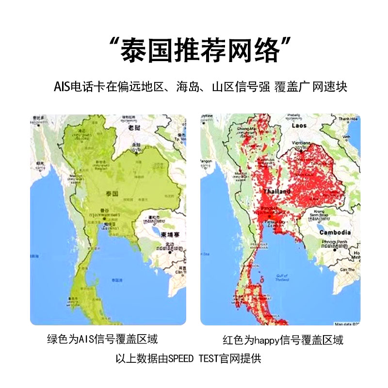 泰国AIS卡电话卡曼谷普吉岛旅游5G/4G手机高速上网卡流量卡含通话 - 图1