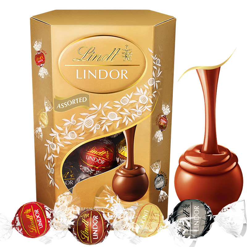 lindt软心意大利进口 200g*巧克力 天猫超市牛奶巧克力