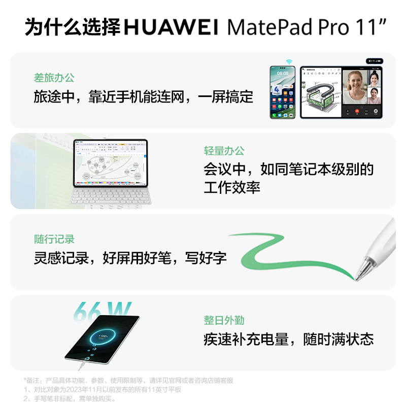 华为平板matepadpro11英寸2024新款大学生学习办公官方旗舰正品 - 图1