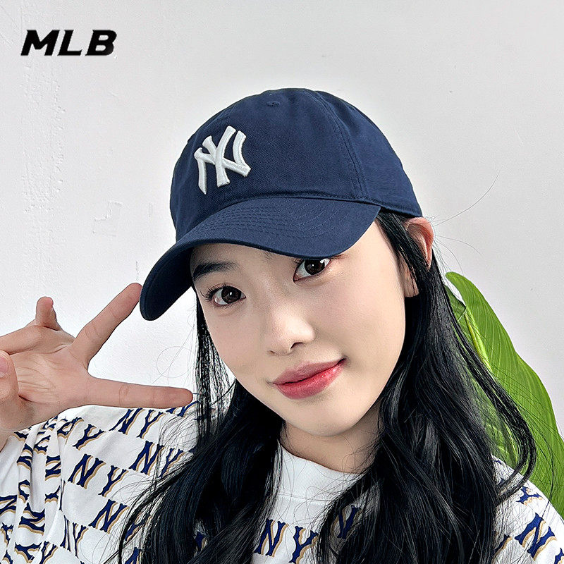 MLB棒球帽男女帽日常时尚简约休闲帽透气通勤运动帽软顶帽鸭舌帽,淘宝优惠券,粉丝福利购,淘宝优惠卷
