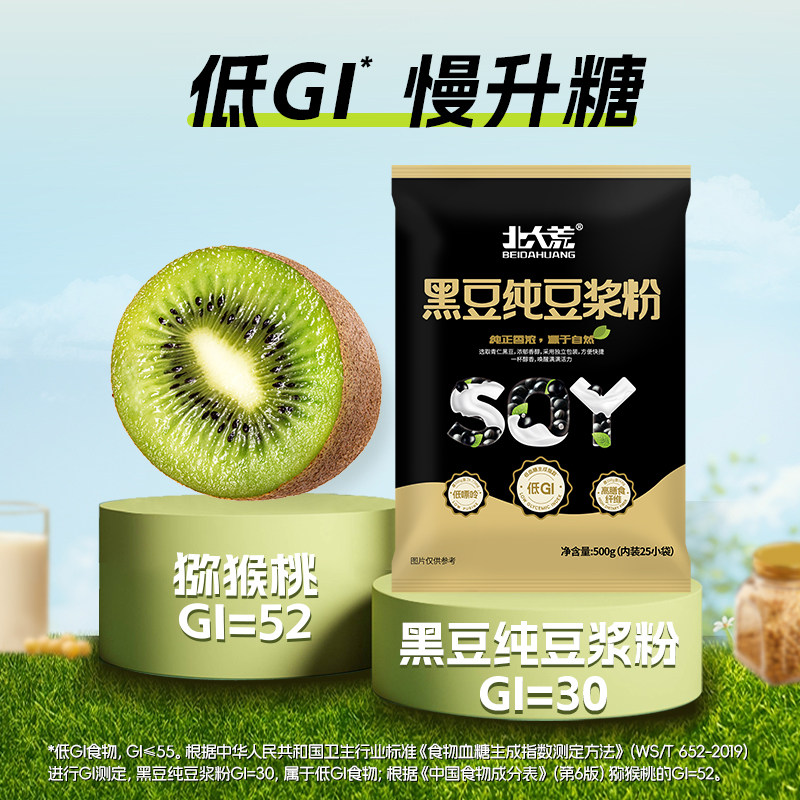 北大荒黑豆纯豆浆粉低GI低嘌呤高植物蛋白高纤营养早餐家庭装,淘宝优惠券,粉丝福利购,淘宝优惠卷