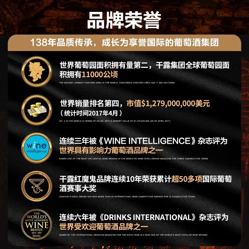 红魔鬼尊龙系列梅洛干红葡萄酒750ml智利原瓶进口红酒 露营婚礼