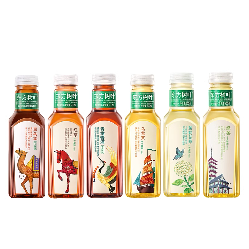 欢乐零食节农夫山泉东方树叶500ml茉莉花青柑普洱绿茶红茶无糖茶,淘宝优惠券,粉丝福利购,淘宝优惠卷