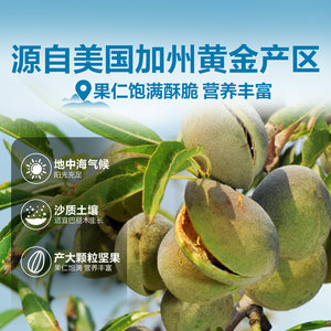 良品铺子奶香味巴旦木每日坚果扁桃仁干果小吃杏仁健康休闲零食