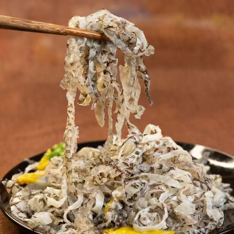 开袋即食下酒菜泡椒鱼皮150g高端凉拌菜大包装鱼皮商用酒店批发 - 图2