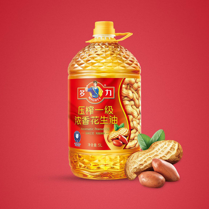 多力压榨一级浓香花生油5L家用桶装健康醇香食用油精选优质花生,淘宝优惠券,粉丝福利购,淘宝优惠卷
