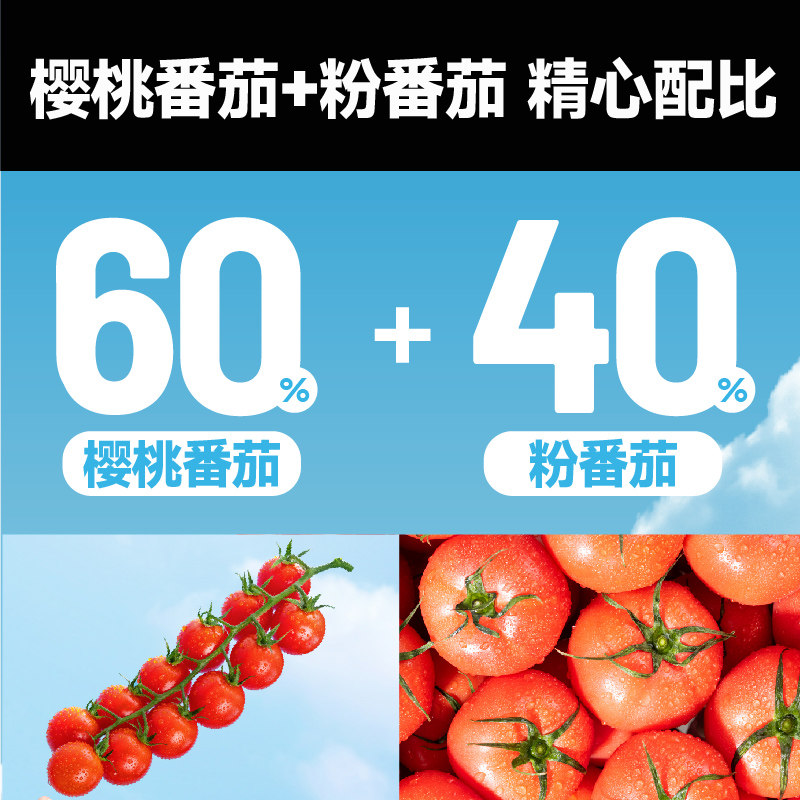 【 一颗大】100%NFC鲜榨番茄汁饮料200ml*10盒0添加