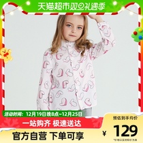 Piggy Banna Child Dress Girl Long Sleeve Shirt Spring Autumn CUHK Child Love Printed Shirt Child Casual Blouse