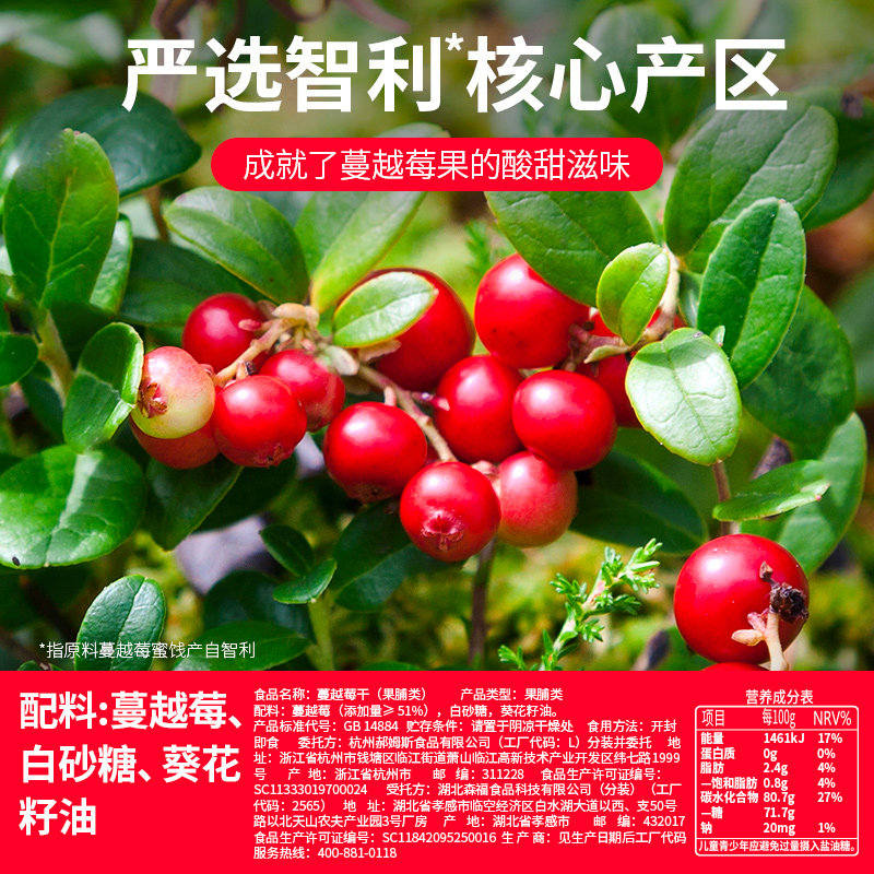 百草味蔓越莓干蜜饯果脯网红休闲零食小吃即食水果办公室,淘宝优惠券,粉丝福利购,淘宝优惠卷