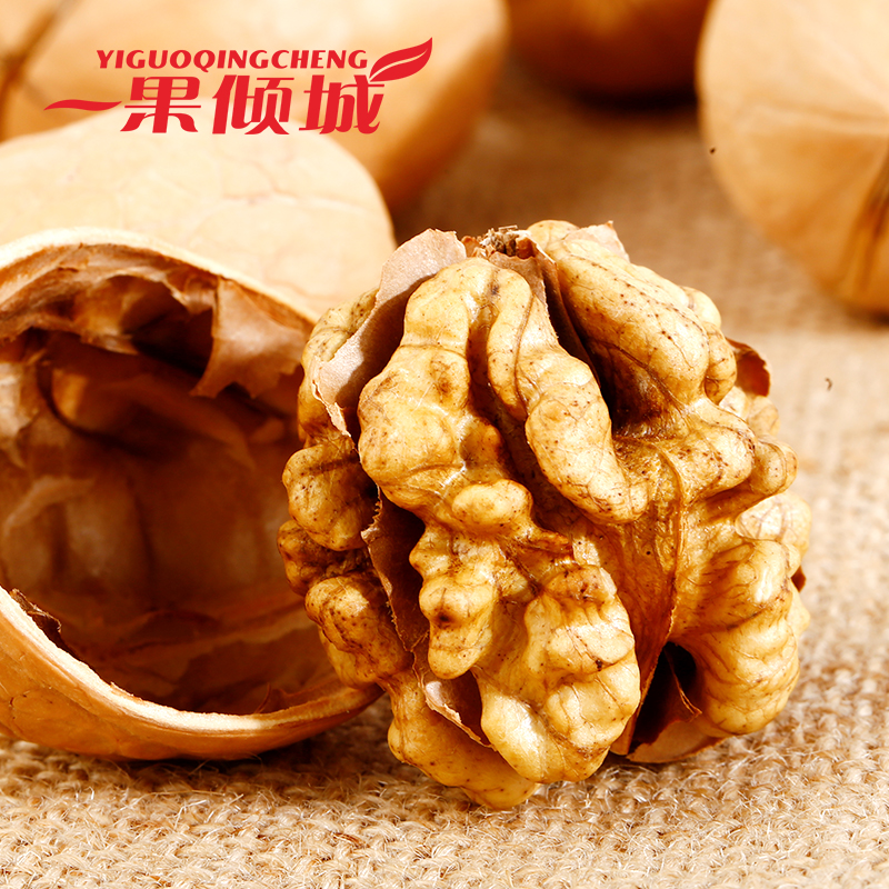 一果倾城原味薄皮核桃仁节日送礼盒每日坚果零食健康美味炒货新鲜