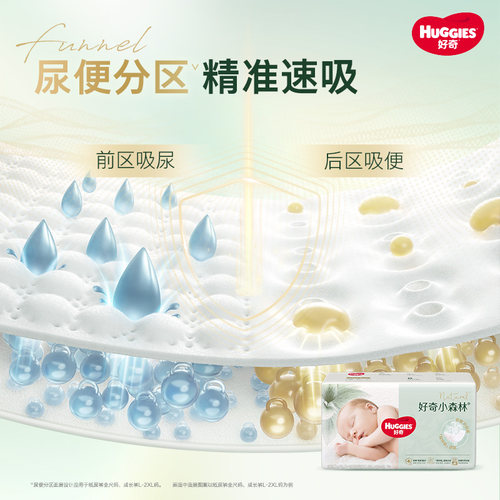 好奇小森林纸尿裤NB/S/M/L拉拉裤L/XL婴儿宝宝派样装 - 图3