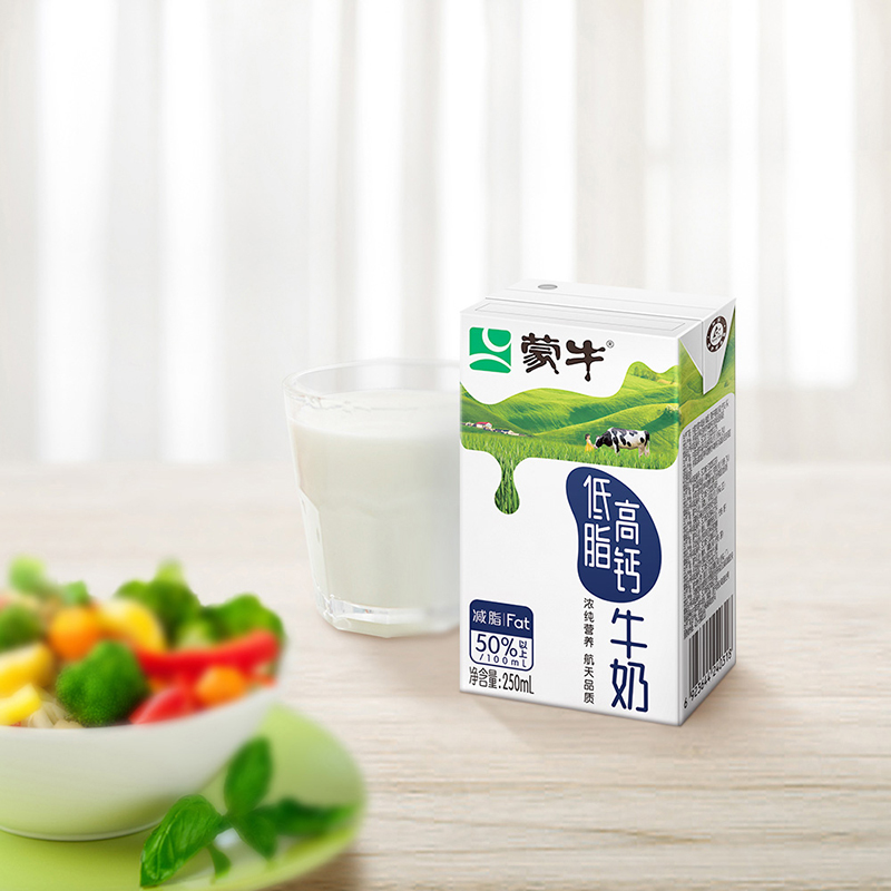 蒙牛低脂高钙牛奶250ml*24盒/整箱*2提 - 图2