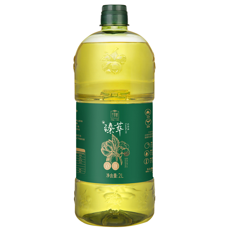 千岁好臻萃山茶籽油纯山茶油2L一级食用油正宗江西茶树油家用炒菜-图0