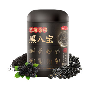 燕之坊黑八宝代餐粉黑豆桑葚粉黑芝麻粉芝麻糊五黑粉营养早餐冲饮