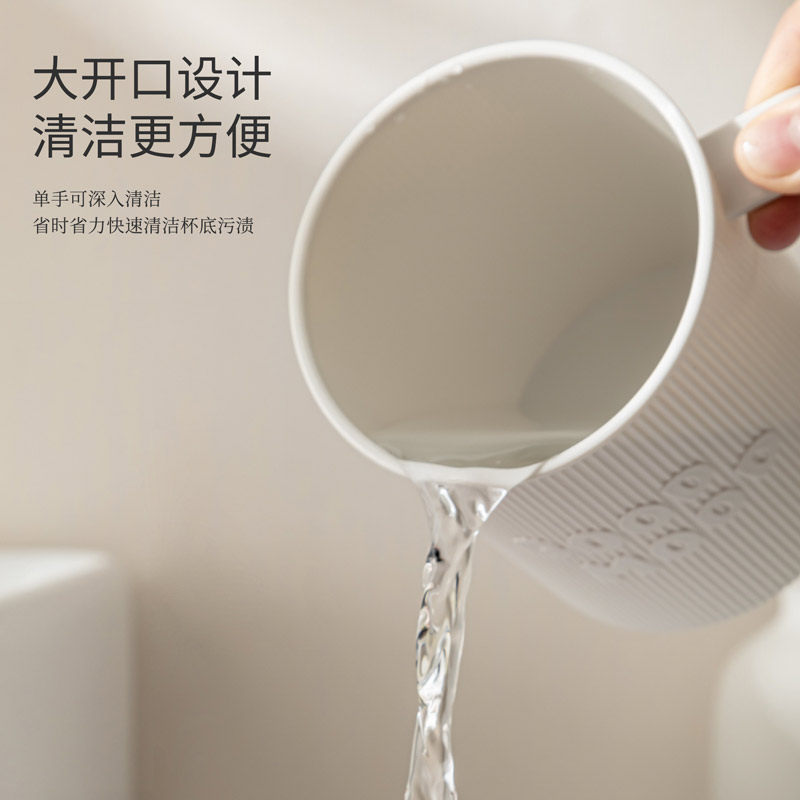 【2只装】牙杯洗漱杯家用情侣刷牙杯子漱口杯加厚耐摔带手柄杯子,淘宝优惠券,粉丝福利购,淘宝优惠卷