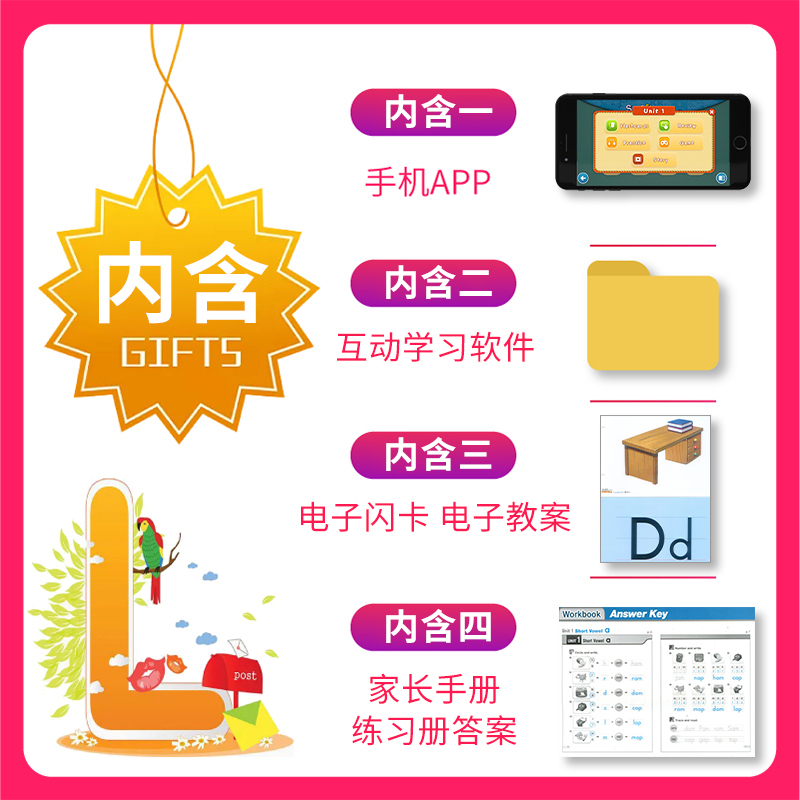 smart phonics 少儿英语启蒙 phonics自然拼读教材书 1/2/3/4/5 - 图3