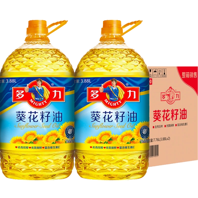 多力葵花籽食用油3.88L*2桶/箱装