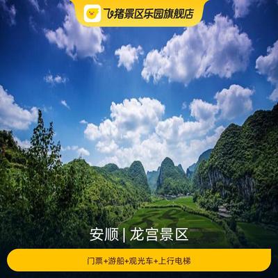 [龙宫景区-门票+游船+观光车+上行电梯]