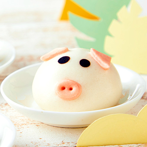 【多件8.5折】思念卡通包多口味猪猪包奶黄包儿童早餐营养面点包 - 图1