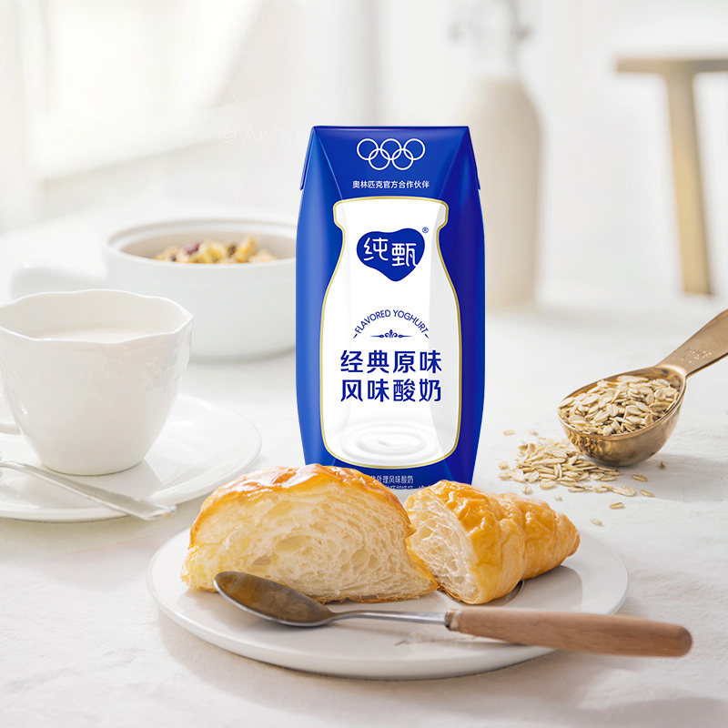 蒙牛纯甄原味风味酸奶200g*16盒优质乳蛋白营养早餐酸奶整箱