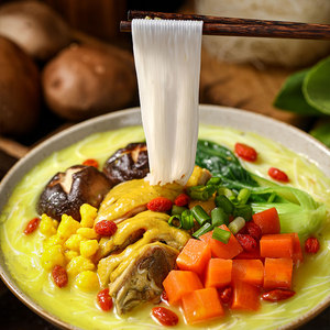 稻花香过桥米线老母鸡炖汤味桶装方便面泡面米粉速食