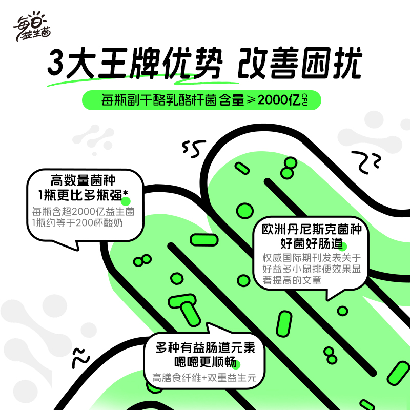 好益多每日益生菌乳酸菌饮品10瓶装0添加蔗糖酸奶饮品整箱