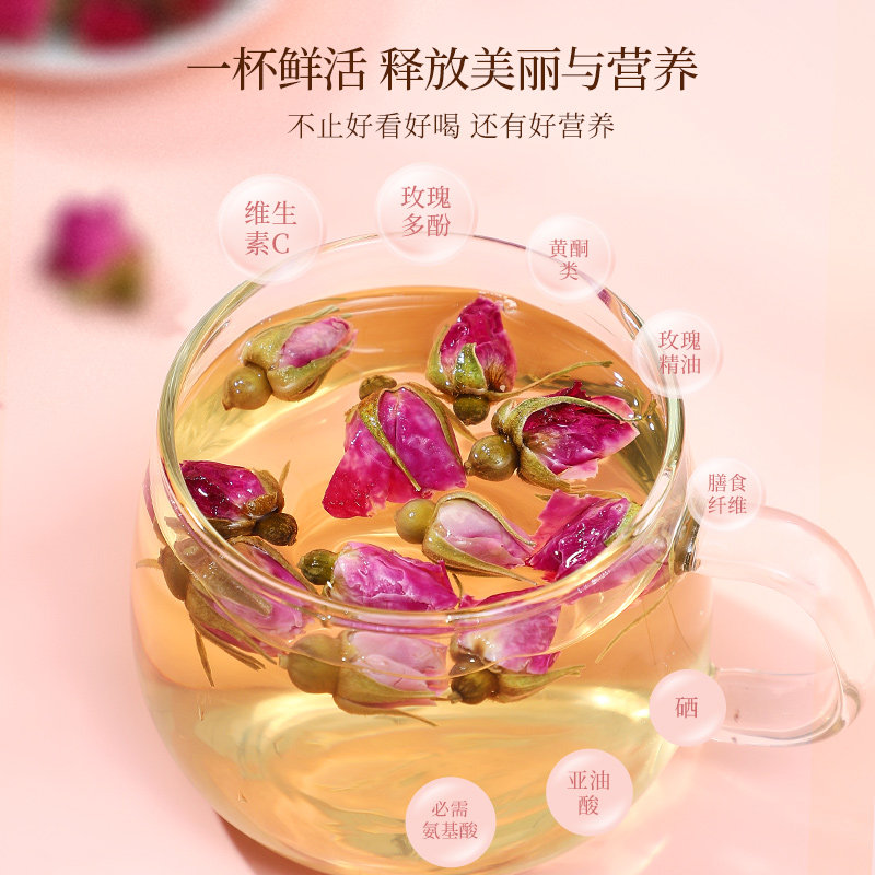 半山农玫瑰花茶平阴重瓣花冠冻干玫瑰非墨红鲜花中药材养生泡水,淘宝优惠券,粉丝福利购,淘宝优惠卷