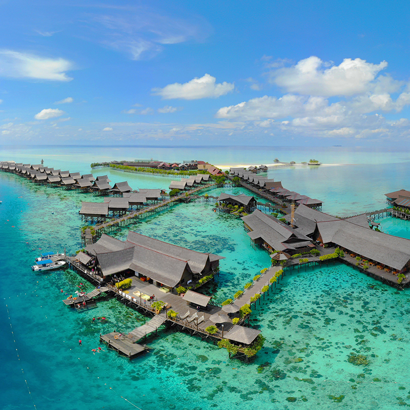 仙本那卡帕莱/珍珠岛/马达京/多丽丝/斑淡南度假村3天2晚通兑套餐 - 图0