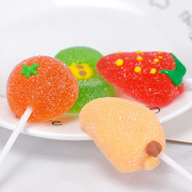 金稻谷糖果点花棒棒软糖21g×28支六一儿童节小零食散装水果维C糖 - 图3