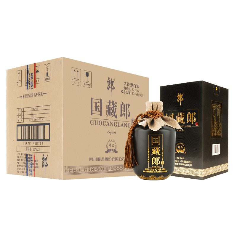 88会员：郎酒国藏郎精品版52度500ml*4商务