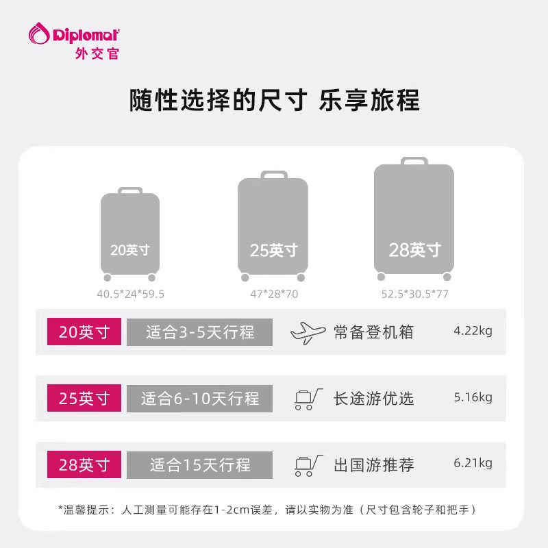diplomat外交官行李箱铝框款拉杆箱流光箱女小20寸男旅行箱,淘宝优惠券,粉丝福利购,淘宝优惠卷
