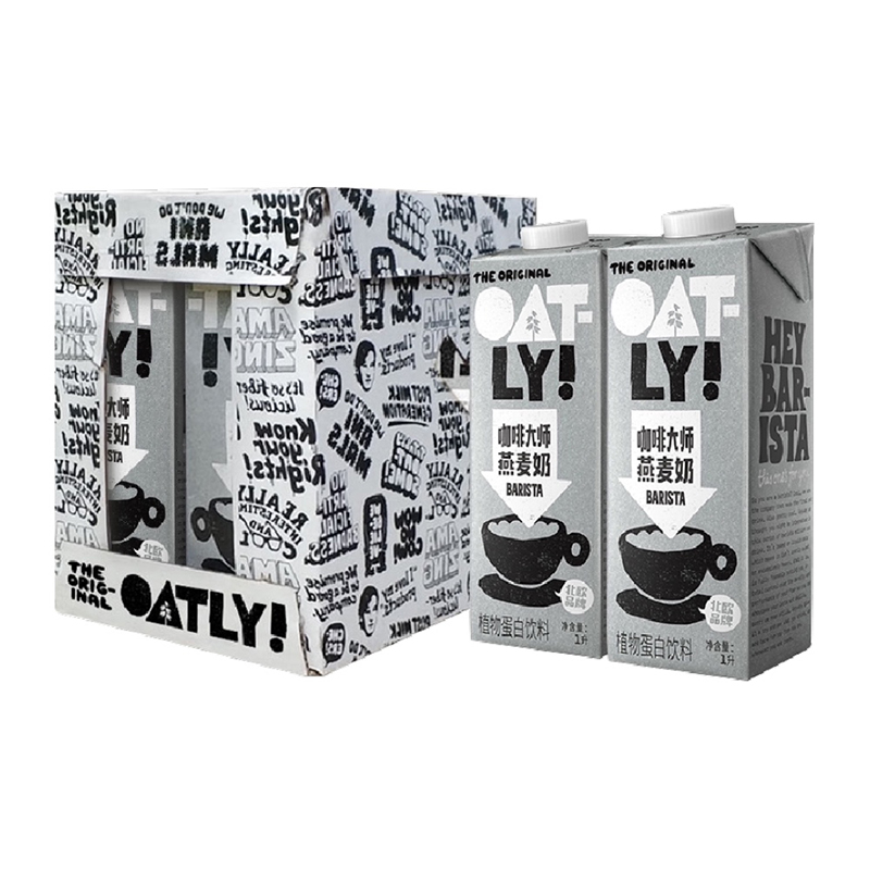 OATLY噢麦力咖啡大师燕麦奶1L*6