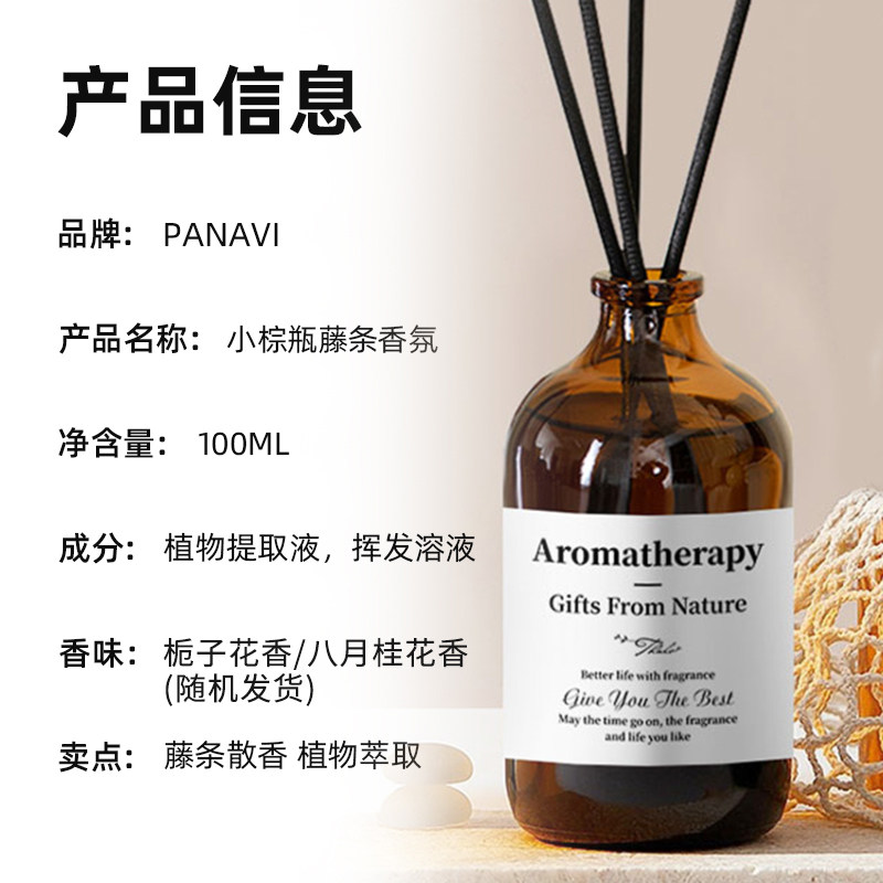 PANAVI香薰家用卧室内持久留香卫生间去异味精油无火香氛