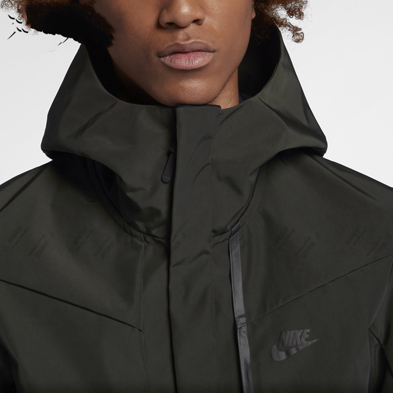 girls nike waterproof jacket