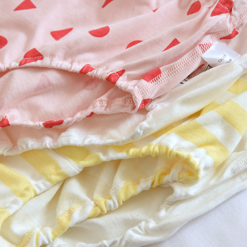 三条装儿童纯棉内裤针织纯棉透气女童春夏小清新甜美印花全棉宝宝,淘宝优惠券,粉丝福利购,淘宝优惠卷