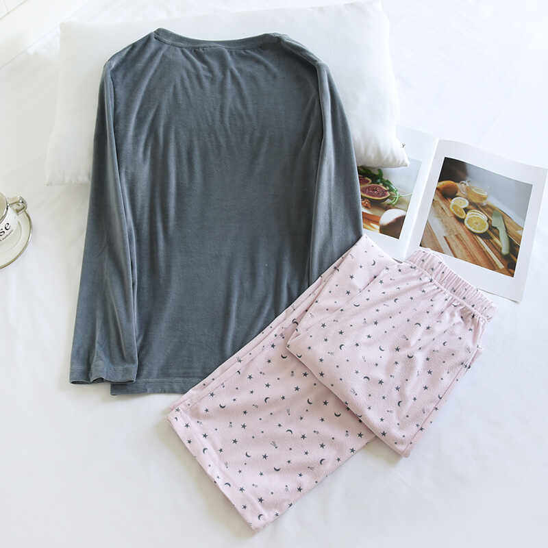 欧美春秋可爱卡通女式长袖长裤天鹅绒睡衣套加肥加大码圆领家居服,淘宝优惠券,粉丝福利购,淘宝优惠卷