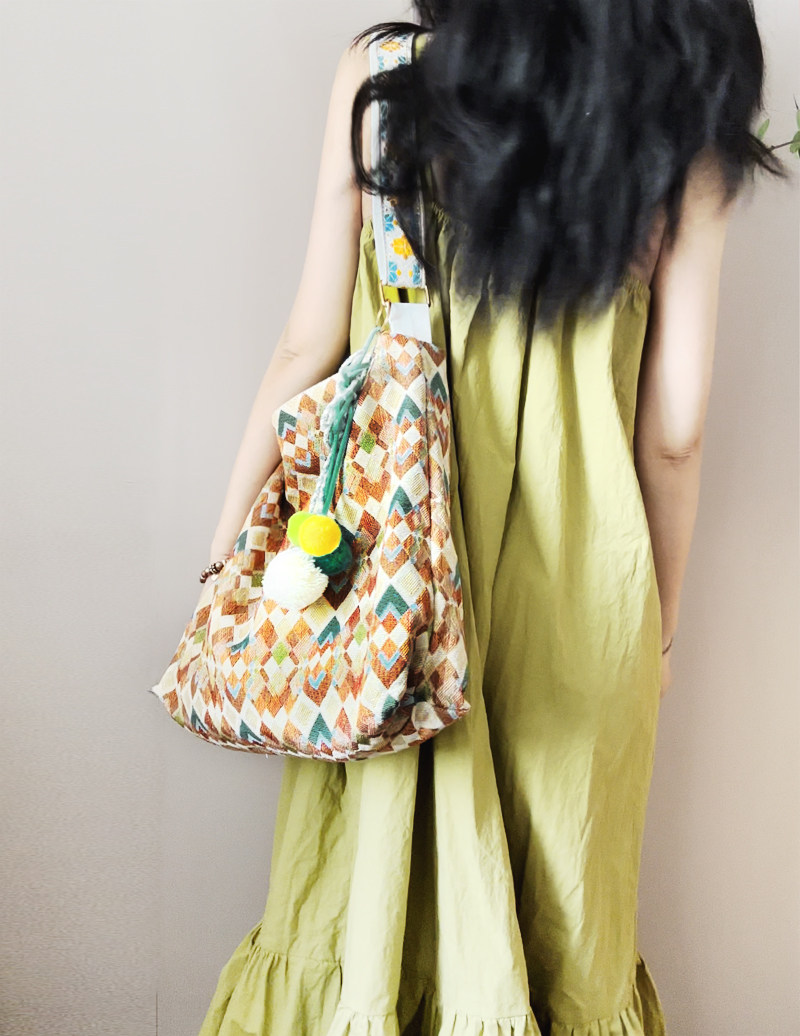 清新国风小众文艺日韩少女休闲帆布斜挎包单肩包托特包大容量旅行,淘宝优惠券,粉丝福利购,淘宝优惠卷