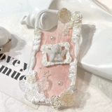 Кремовый чехол для телефона ручной работы, прозрачный аксессуар с аксессуарами, набор материалов, «сделай сам»