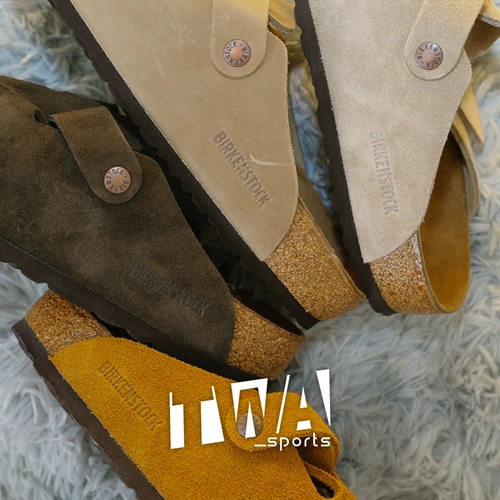 Twabirkenstock Slippers Summer Boston Импортированное пробковое дно мужчины и женщины Retro Cold Dragg Leather Head