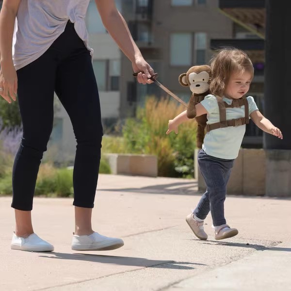 美国正品goldbug防走失带宝宝小孩安全牵引绳背包1-3岁溜娃学步带 - 图1