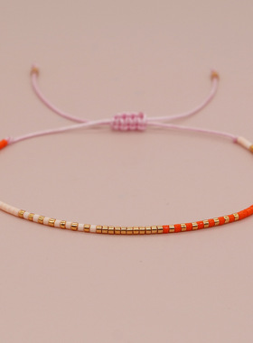 原创设计波西米亚风串珠手链彩色