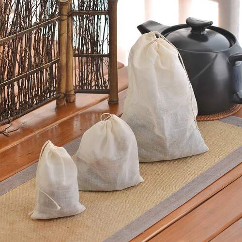 商用中药包纱布袋过滤袋大号泡脚煎药煲汤茶包料包袋卤包袋可重复 - 图2