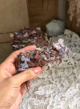 咿唔手混线-暮色苍苔深色系特色钩针棒针编织毛线帽子包包手工diy