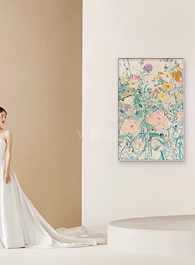 春和花野客厅装饰画优雅有格调的卧室床头画壁画玄关餐厅入户挂画