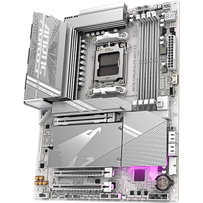 Gigabyte/技嘉主板X870M aorus elite ice wf7小雕冰雕大板X870