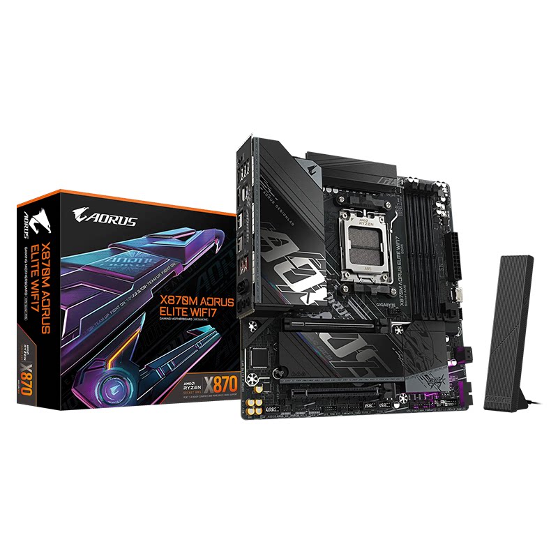 Gigabyte/技嘉主板X870M aorus elite ice wf7小雕冰雕大板X870
