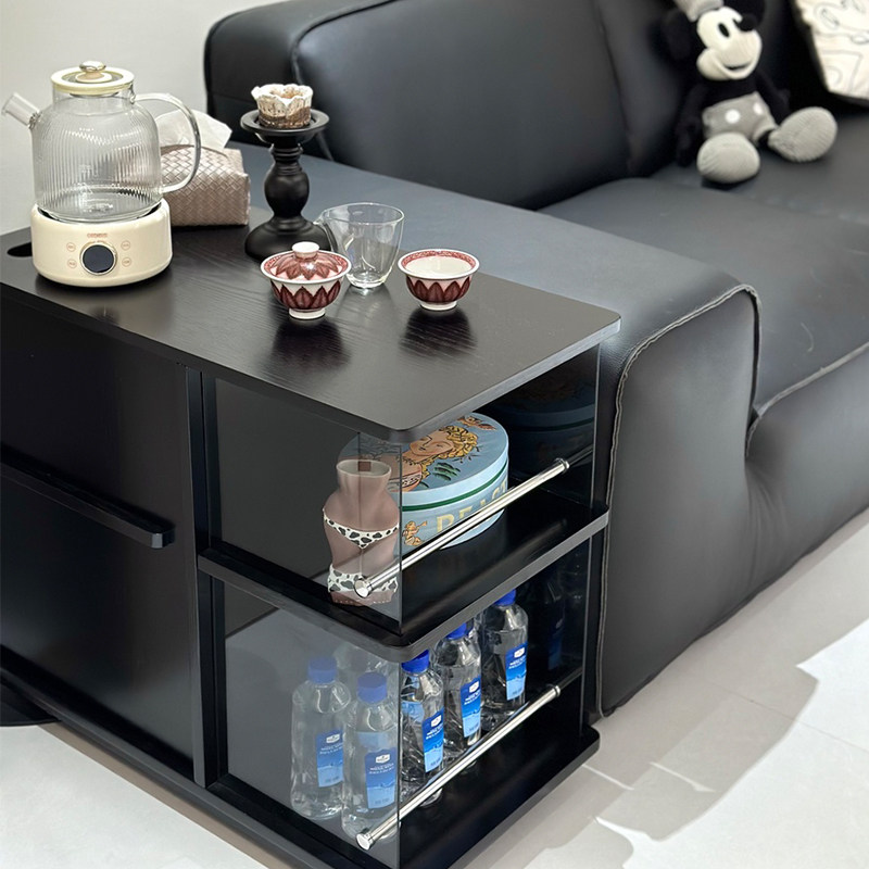 奈斯/意式极简小推车家用沙发边几边柜储物柜客厅可移动茶水柜,淘宝优惠券,粉丝福利购,淘宝优惠卷