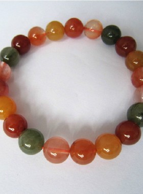 福禄寿水晶绿幽灵手链特价包邮