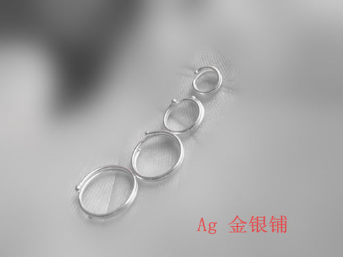 999纯银耳钉小圆圈光面耳环韩版防过敏防脱落小巧时尚养耳3对包邮 - 图3